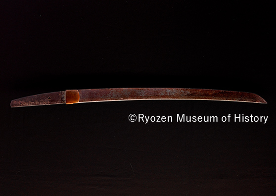 Wakizashi sword of Katsura Hayanosuke, used to assassinate Sakamoto Ryoma (length of blade: 42.1 cm)